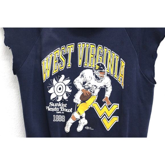 Vintage West Virginia University Fiesta Bowl 1989 Sweatshirt Large - Picture 2 of 8